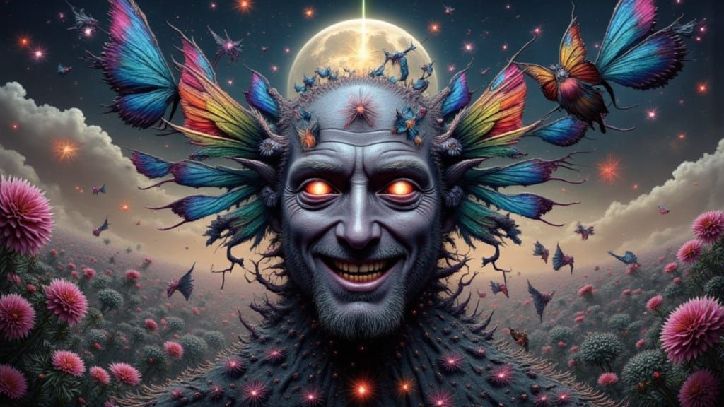 Fractal Man Mutations in Hyperrealistic Cosmic Dread