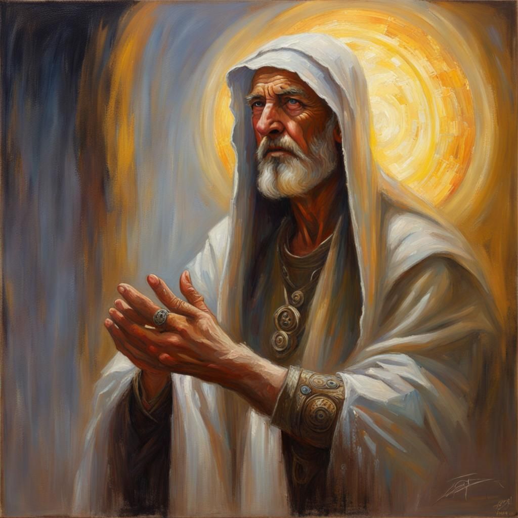 Seer of Light in Oil Painting Style