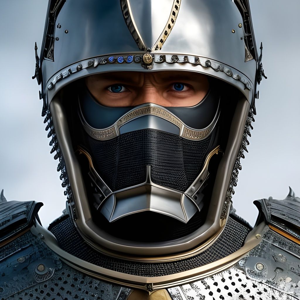 Knight in Hyper-Detailed Armor, Photorealistic Concept Art