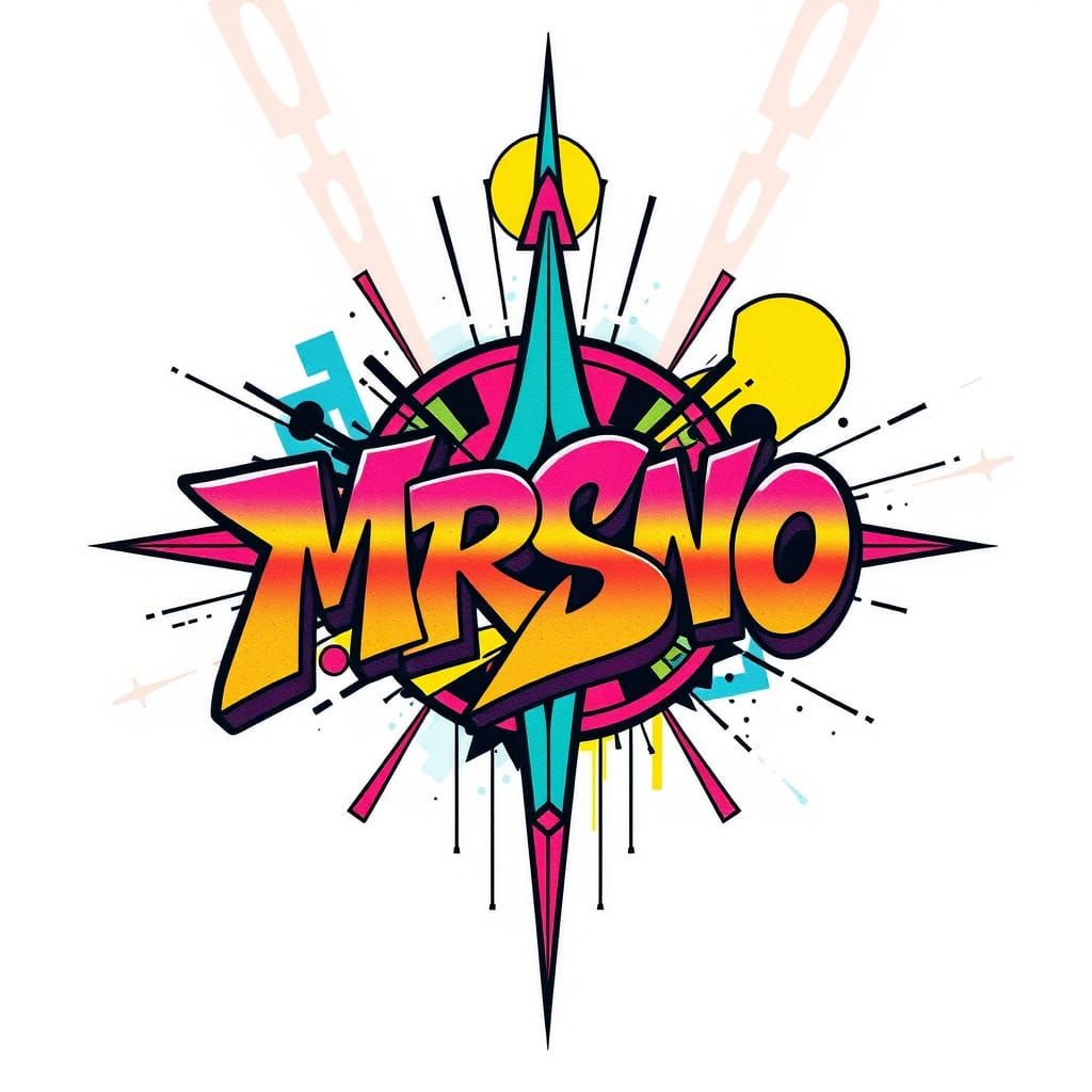 Graffiti Tattoo in Pop Art Style