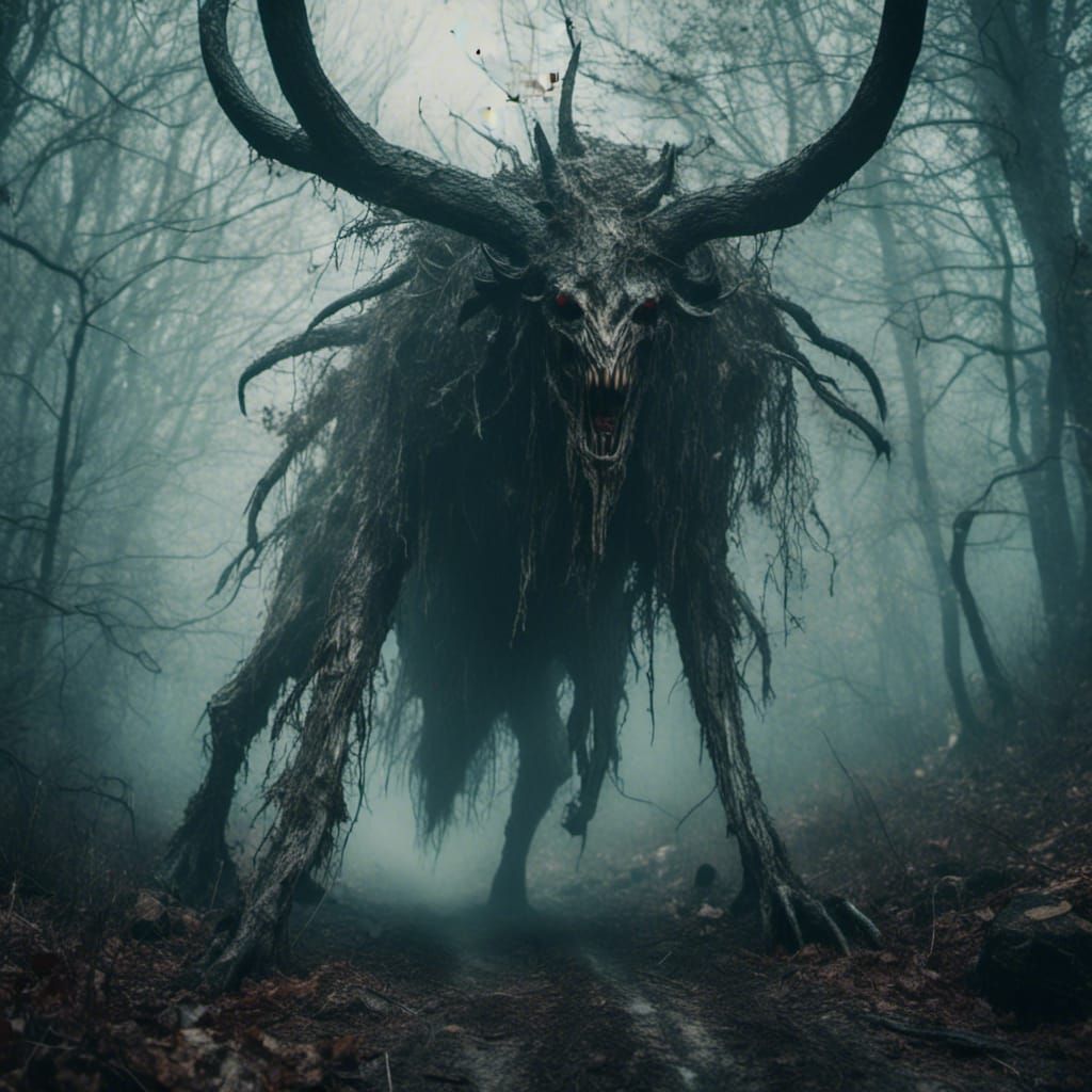 Macabre Cryptid on Foggy Mountain Road