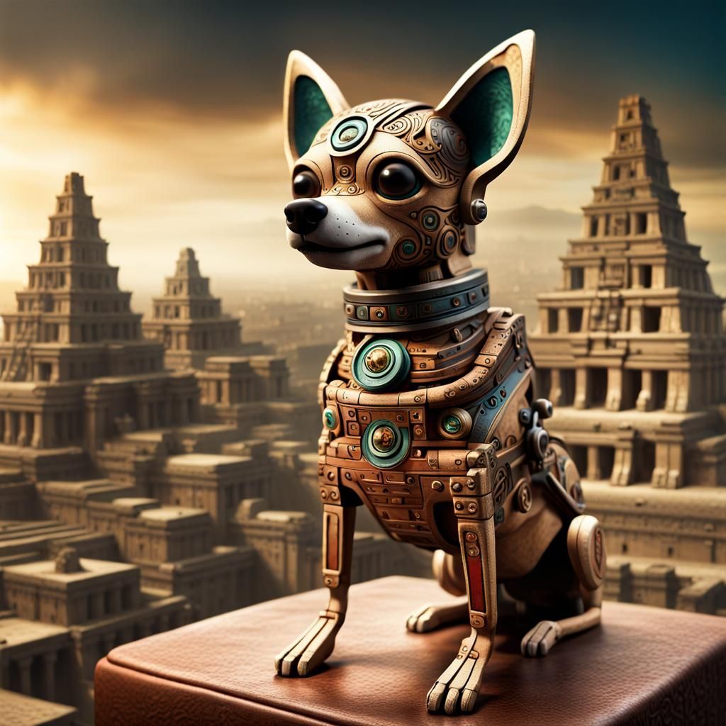 Ancient Mayan Automaton Chihuahua