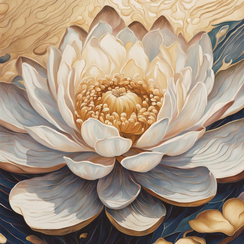 Lotus Essence Creature in Warm, Golden Lighting