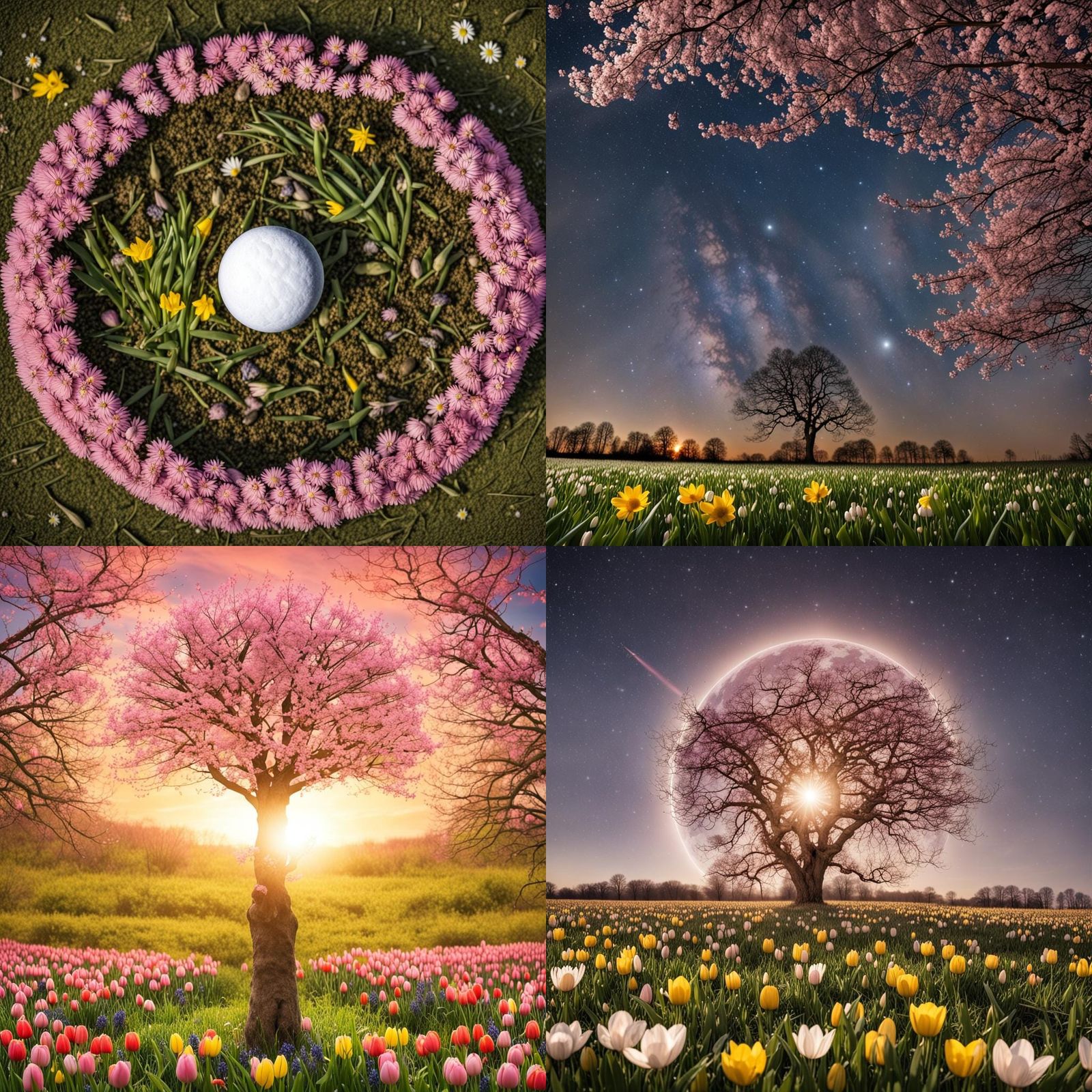 Astronomical Spring Equinox Conceptual Image
