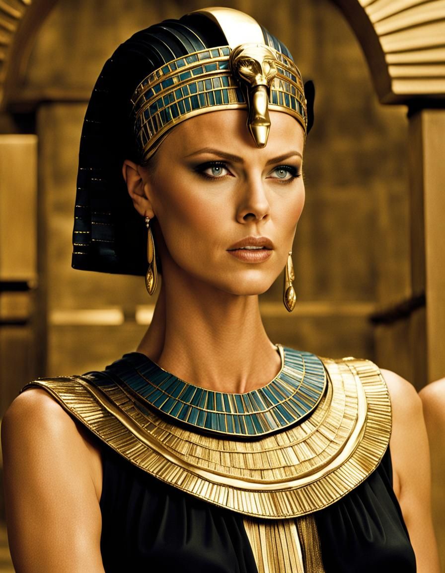 Charlize Theron as Cleopatra: AI Reimagining