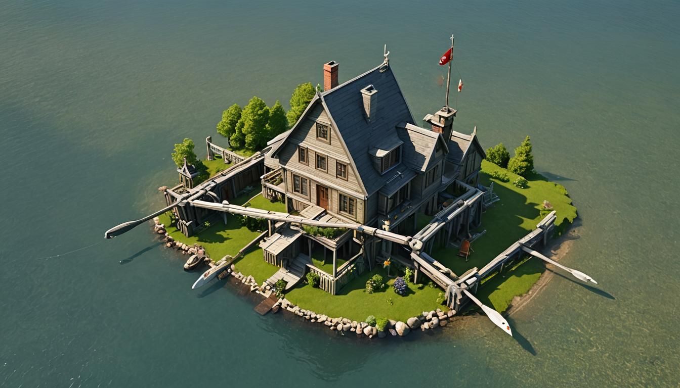 Futuristic House: Harpoon and PC Fusion Design