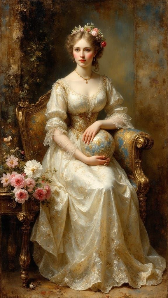 Portrait of a Ukrainian Woman in Ethereal Style