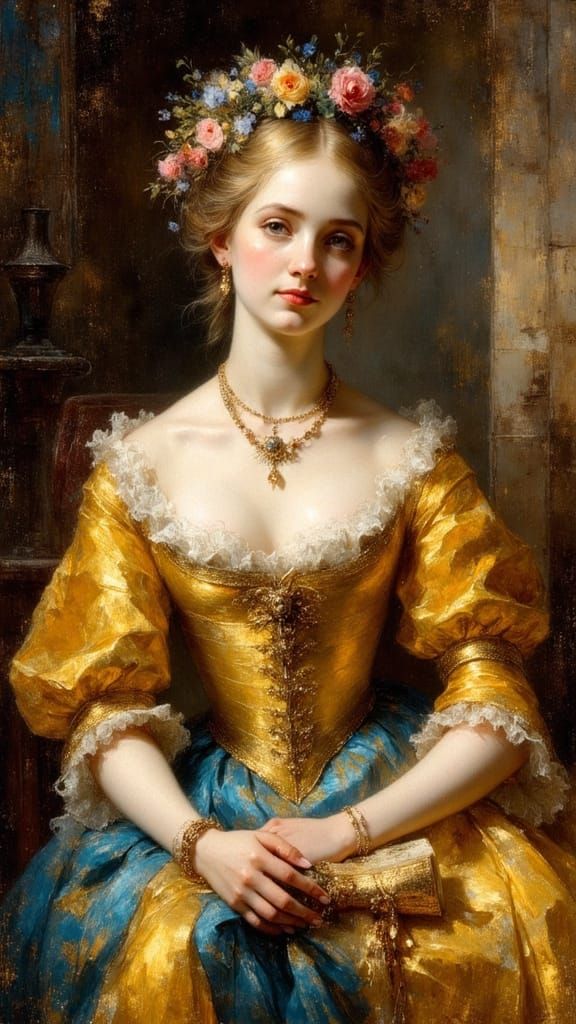 Portrait of a Ukrainian Woman, Historical Style