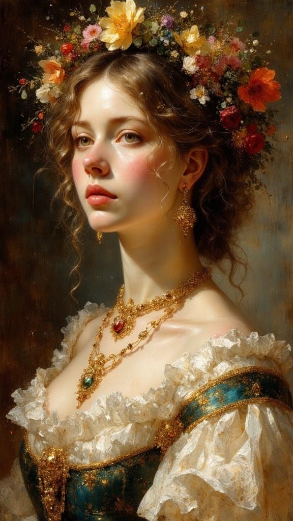 Portrait of a Beautiful Ukrainian Woman, 1700s