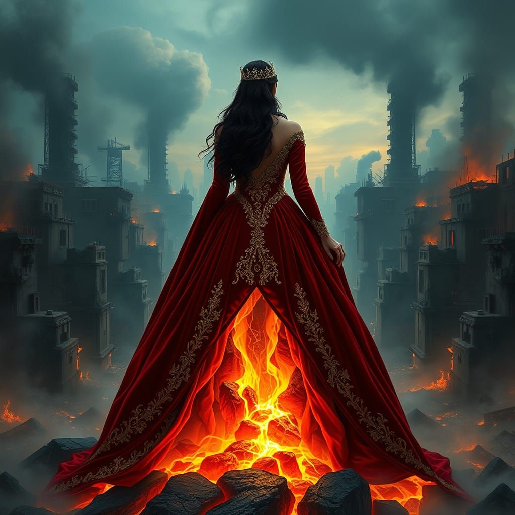 Regal Princess Ignites Dystopian Cityscape