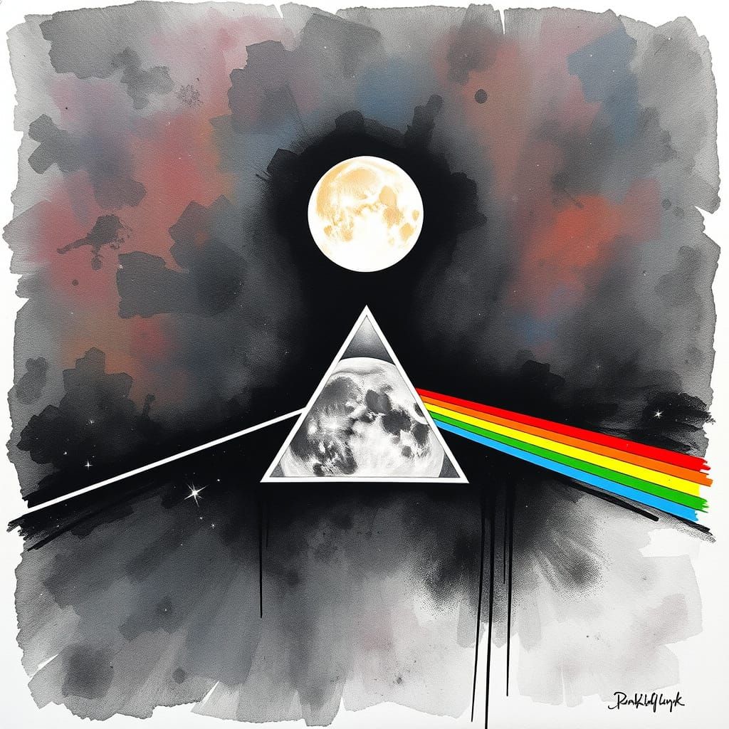 inspired by Pink Floyd's Dark Side of the Moon c. Pink Floyd