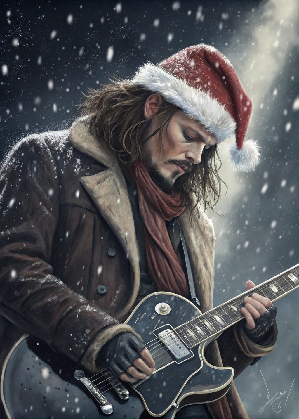 Johnny Depp Performs Epic Winter Concert in Snowy Landscape