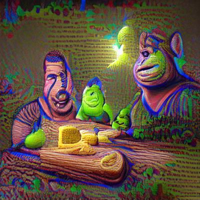 Shrek, Mario, and Adam Sandler Eating Cheese