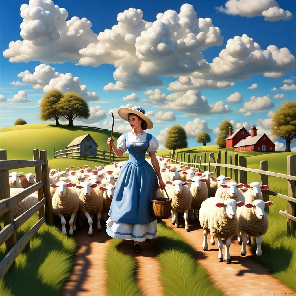 Bo Peep Leads Sheep in Ultrarealistic 3D Scene