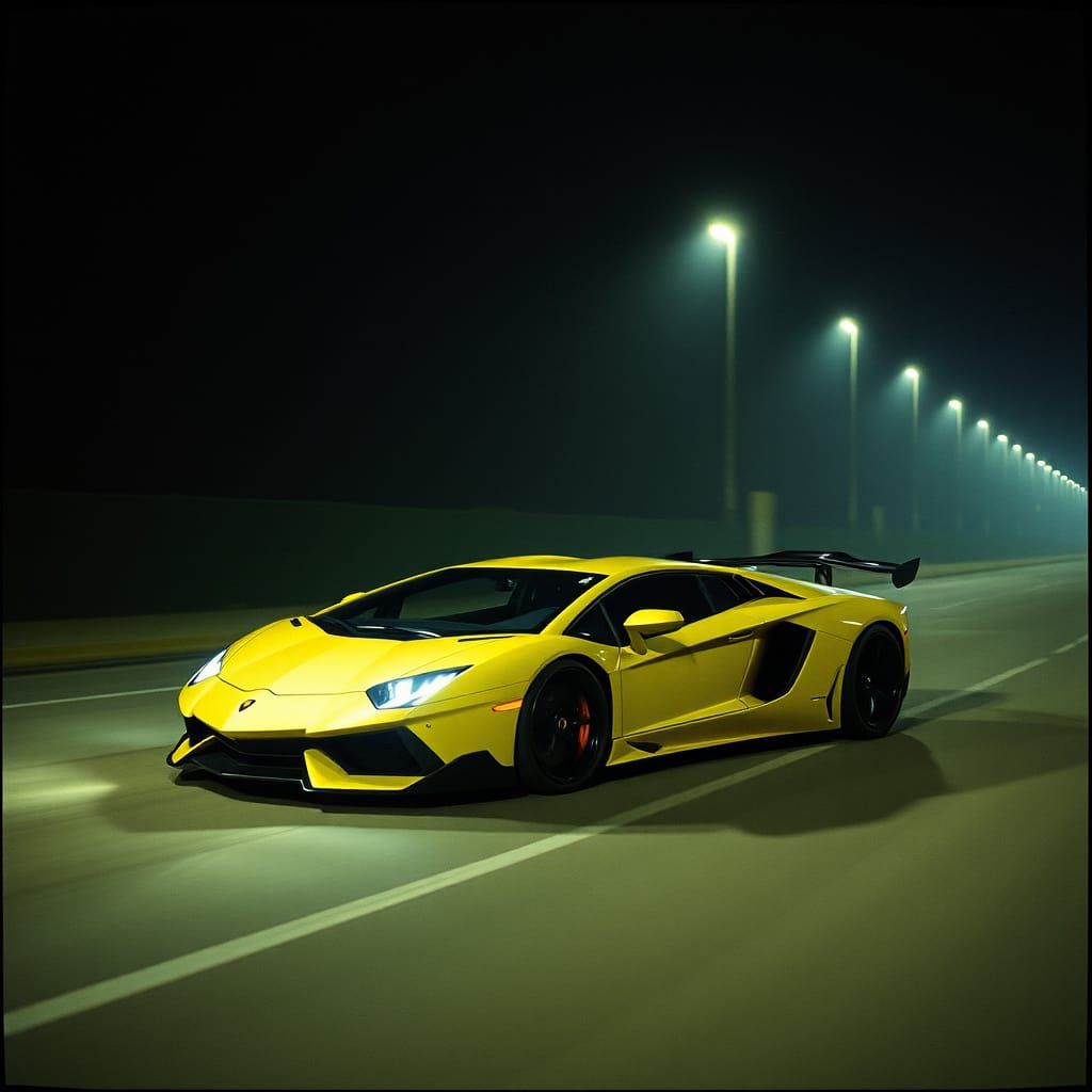 Cinematic Lamborghini Sián FKP 37 Film Still