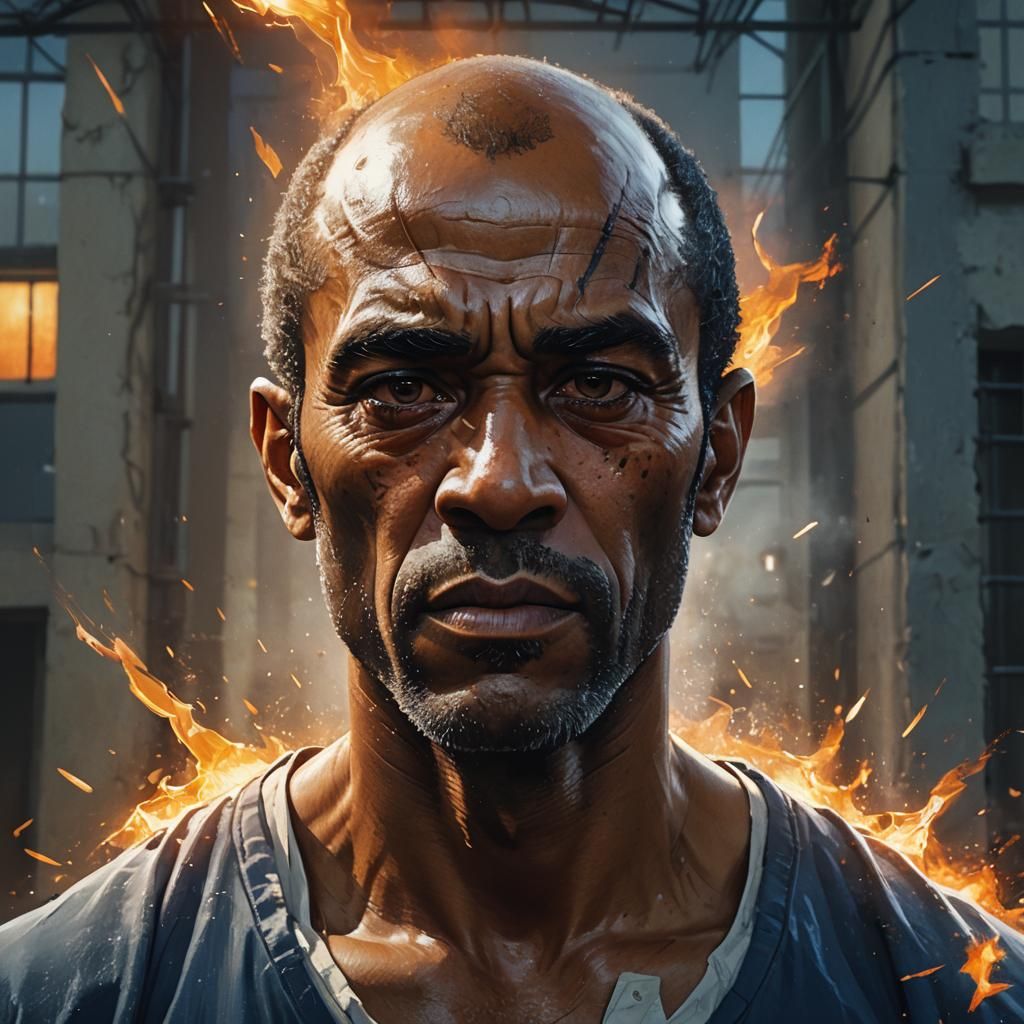 Trevor Phillips Prison Break: Cinematic Digital Art