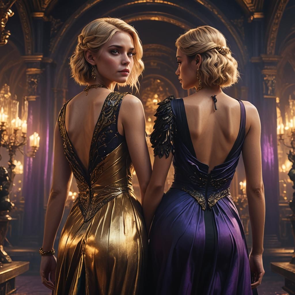 Contrasting Women in a Mysterious Landscape