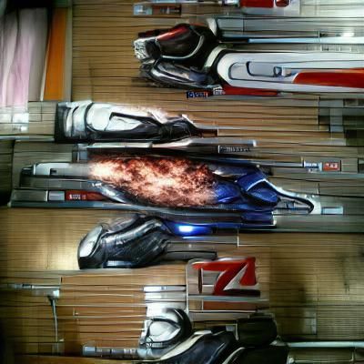 Stylized Mass Effect Inspired Logo Design