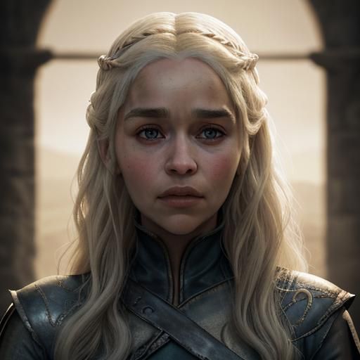 Emilia Clarke as Daenerys Targaryen: Cinematic Film Still