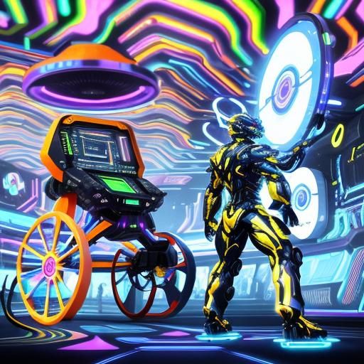 Psychedelic X-Ray Illusion of Anodized Machinery