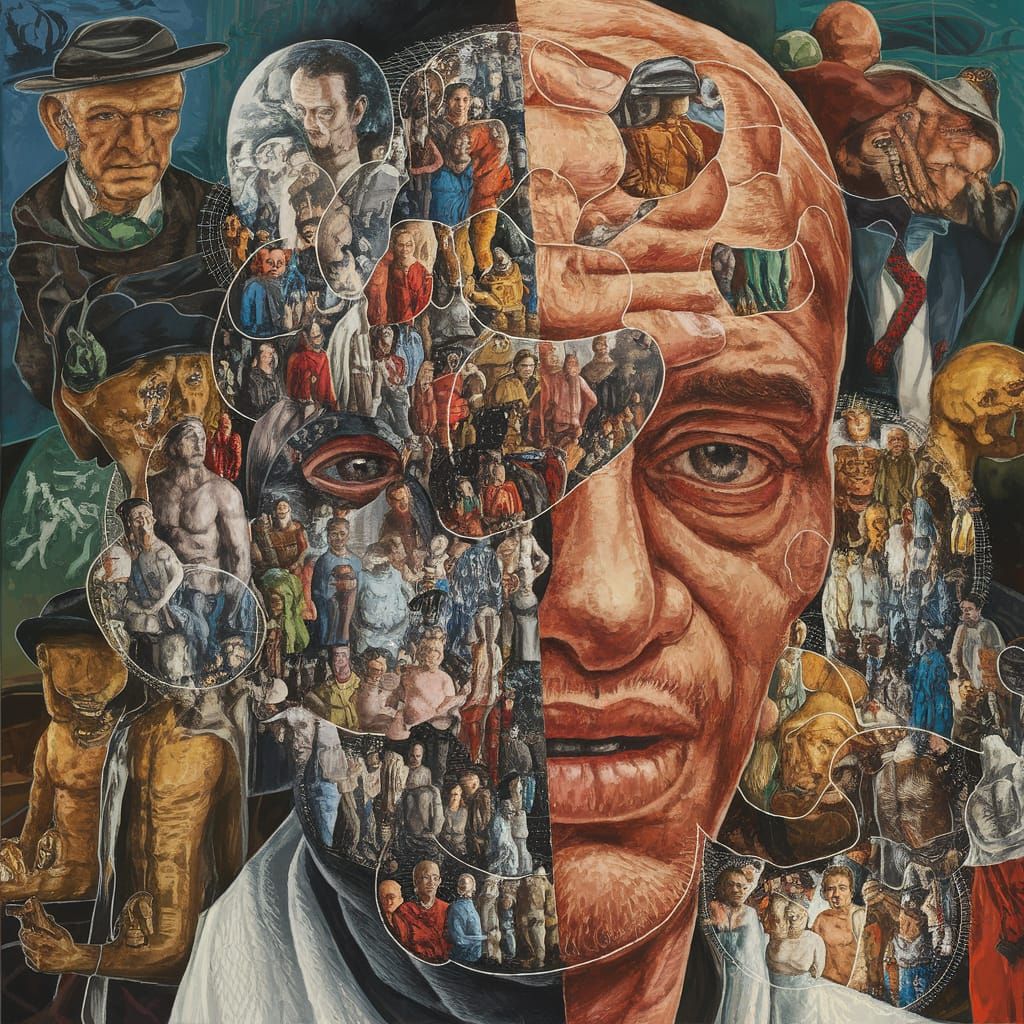 Surreal Social Realism Masterpiece in Intricate Detail