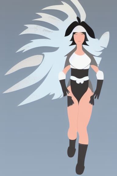 AI Generated Image of a Girl Warrior