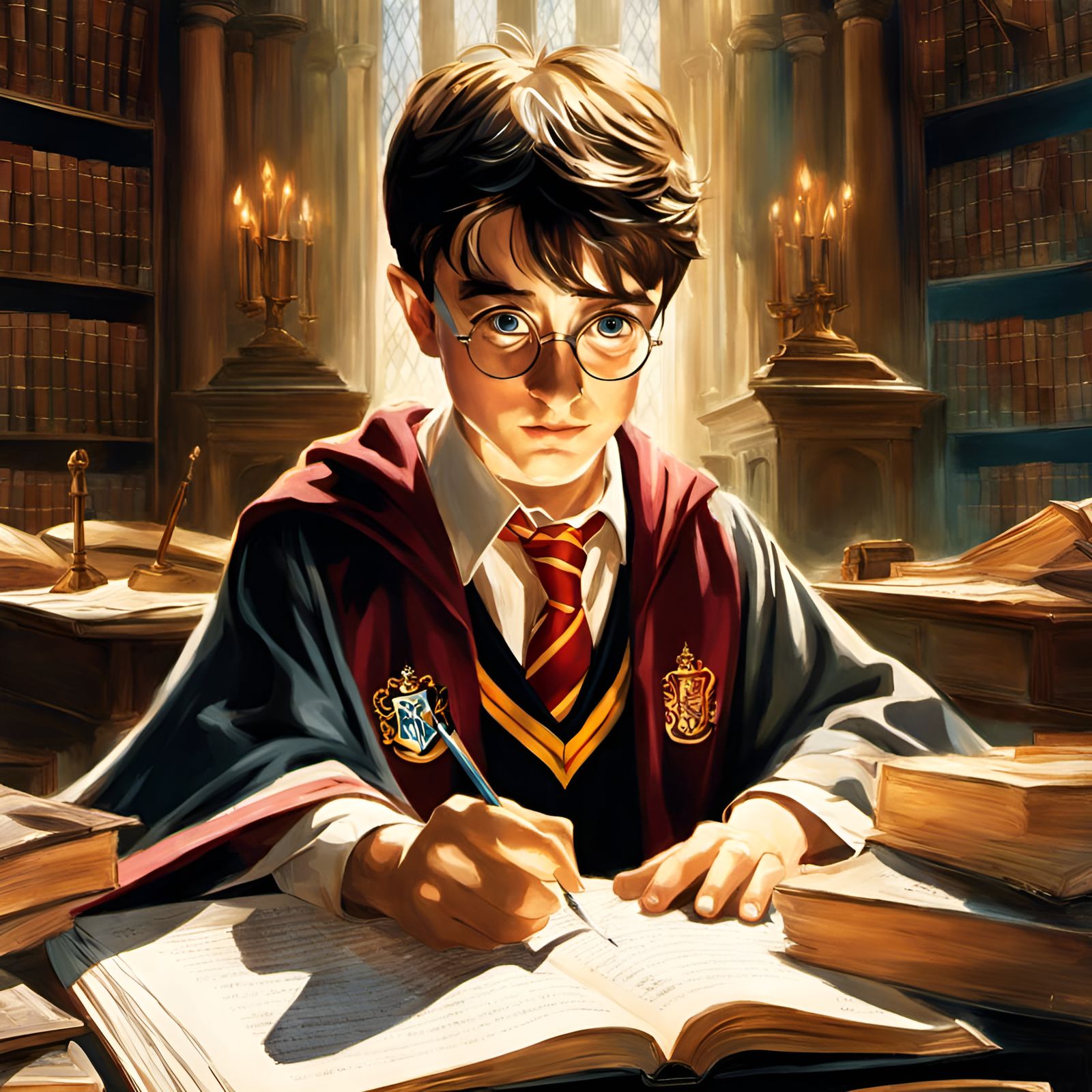 Harry Potter Spelling Test, Comic Book Art