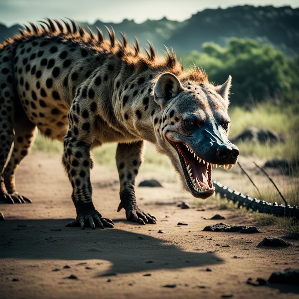 Hyena Crocodile Cinematic Masterpiece