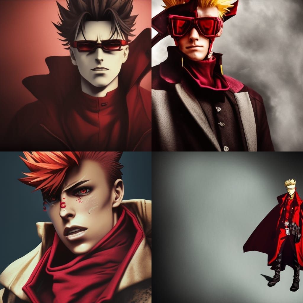 Vash the Stampede Portrait in 4K Wallpaper