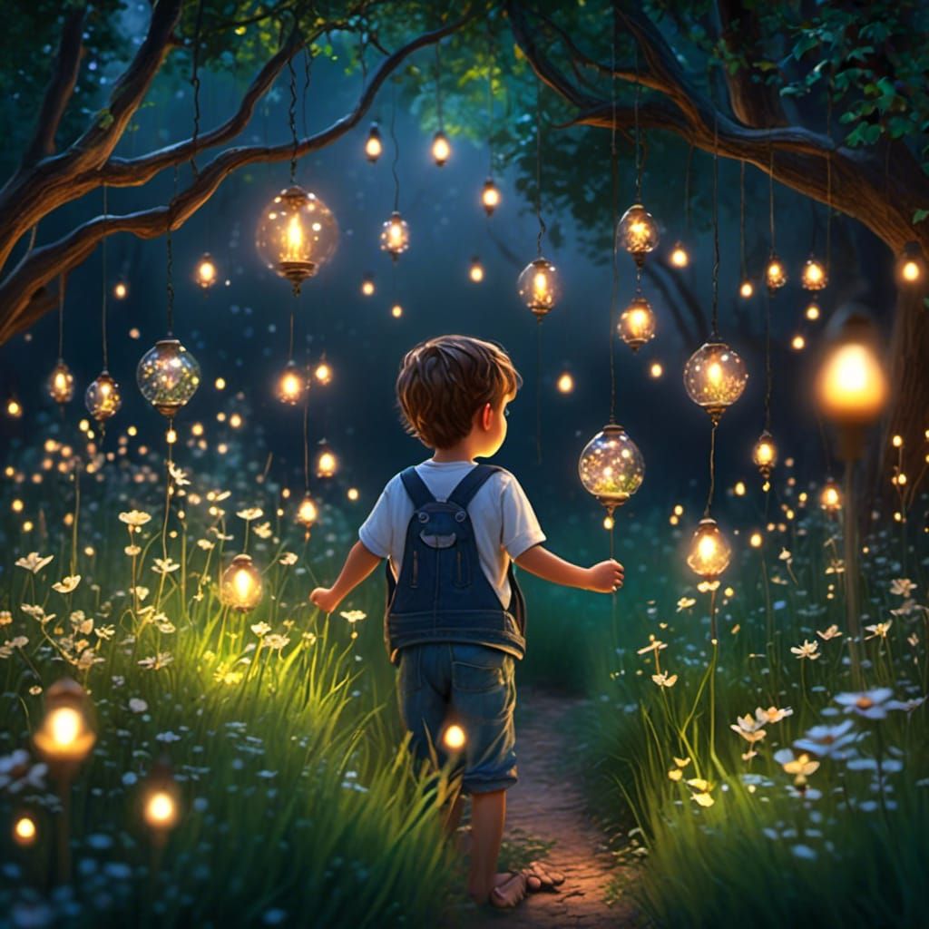 Ethereal Fireflies in a Dark Environment