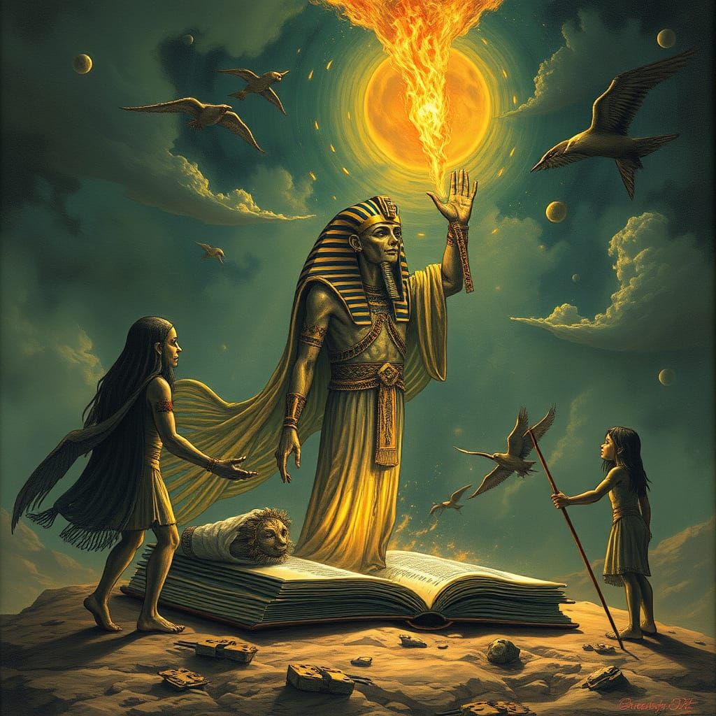 Surreal Dream Inspired by Egyptian Book of the Dead