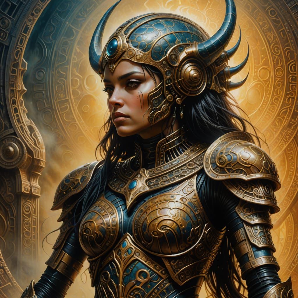 Ethereal Princess of Mars in a Dreamlike Oil Painting