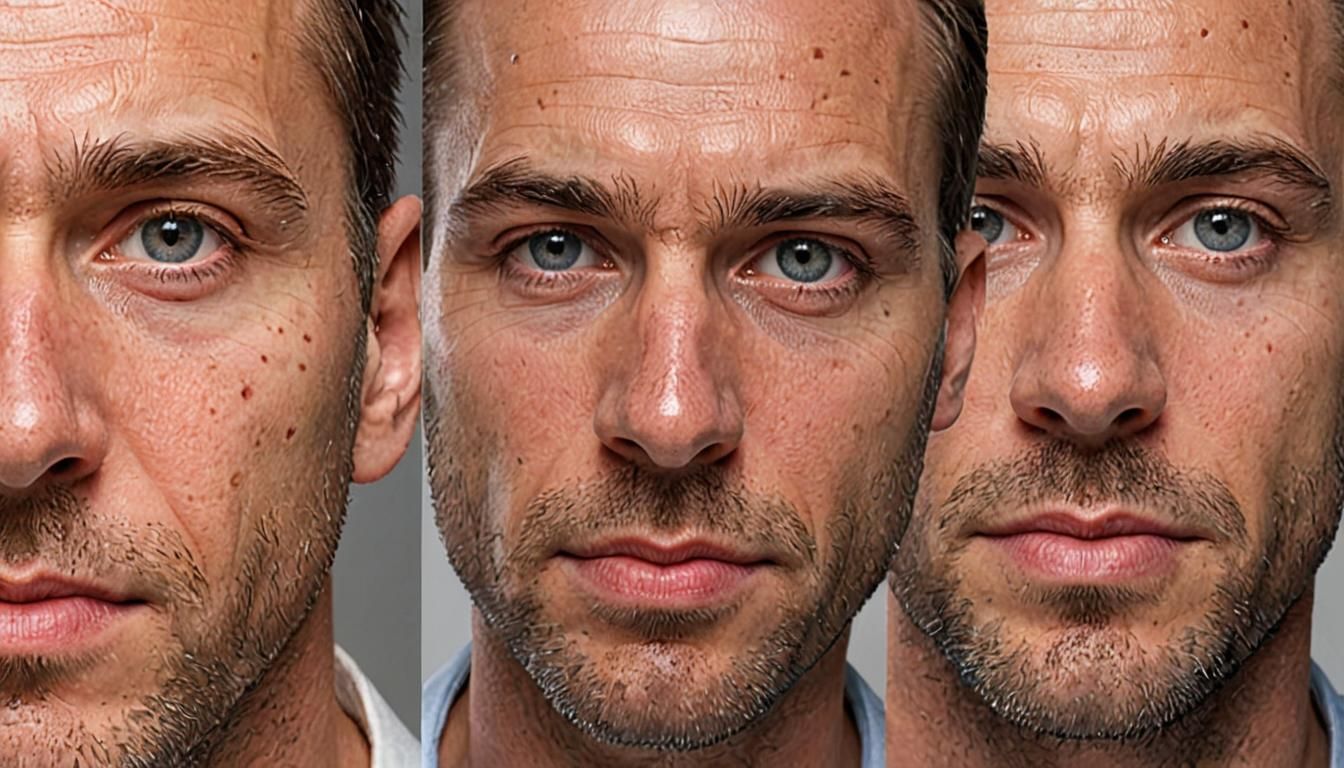 Magnetic Vision: Expressive Men's Facial Portraits