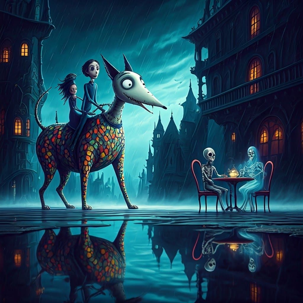 Surreal Cityscape in Twilight