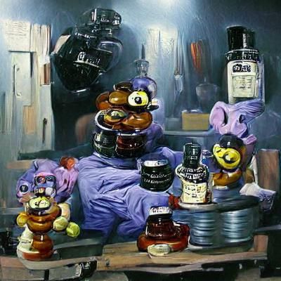 Five Nights at Freddies: Oil Painting by Gurney