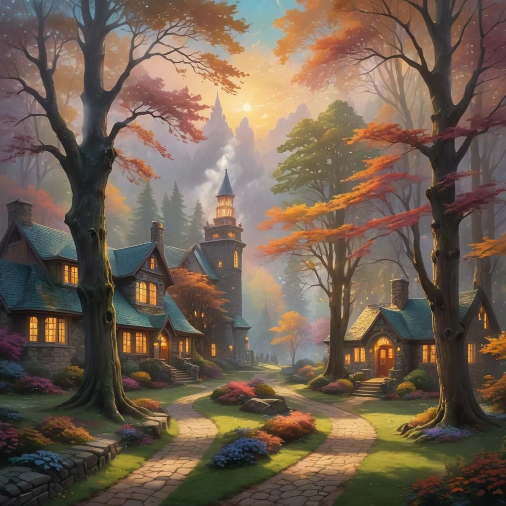 Ethereal Fantasy School in Misty Valley