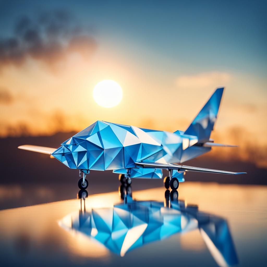 Crystal Aircraft Ready for Sunset Takeoff