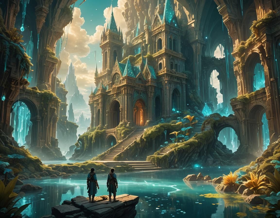 Mystical Tourline: Fantasy Matte Painting in 8k