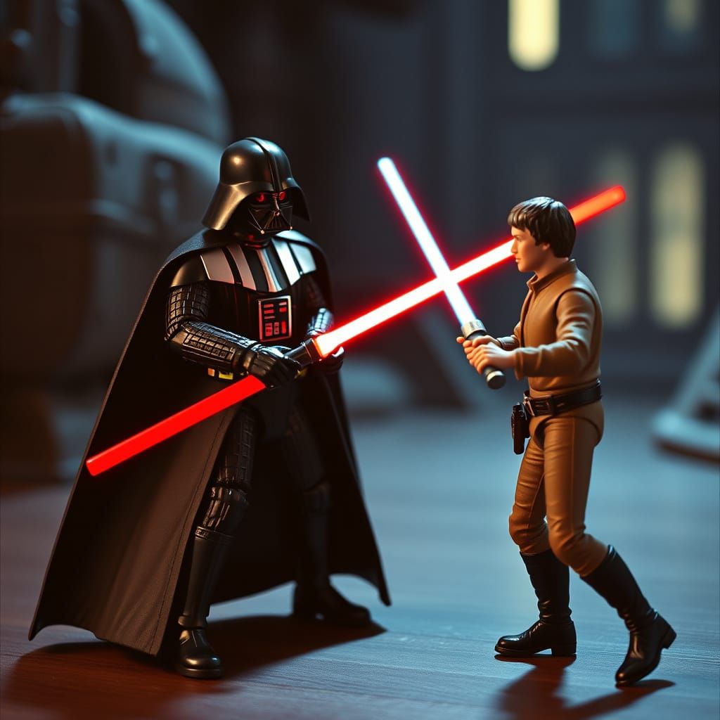 Darth Vader Dismembers Luke Skywalker in a Cinematic Film St...