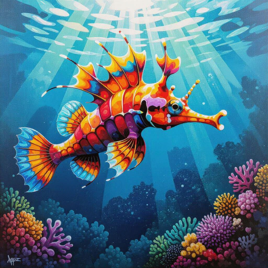 Glaucus Atlanticus in Graffiti Street Art