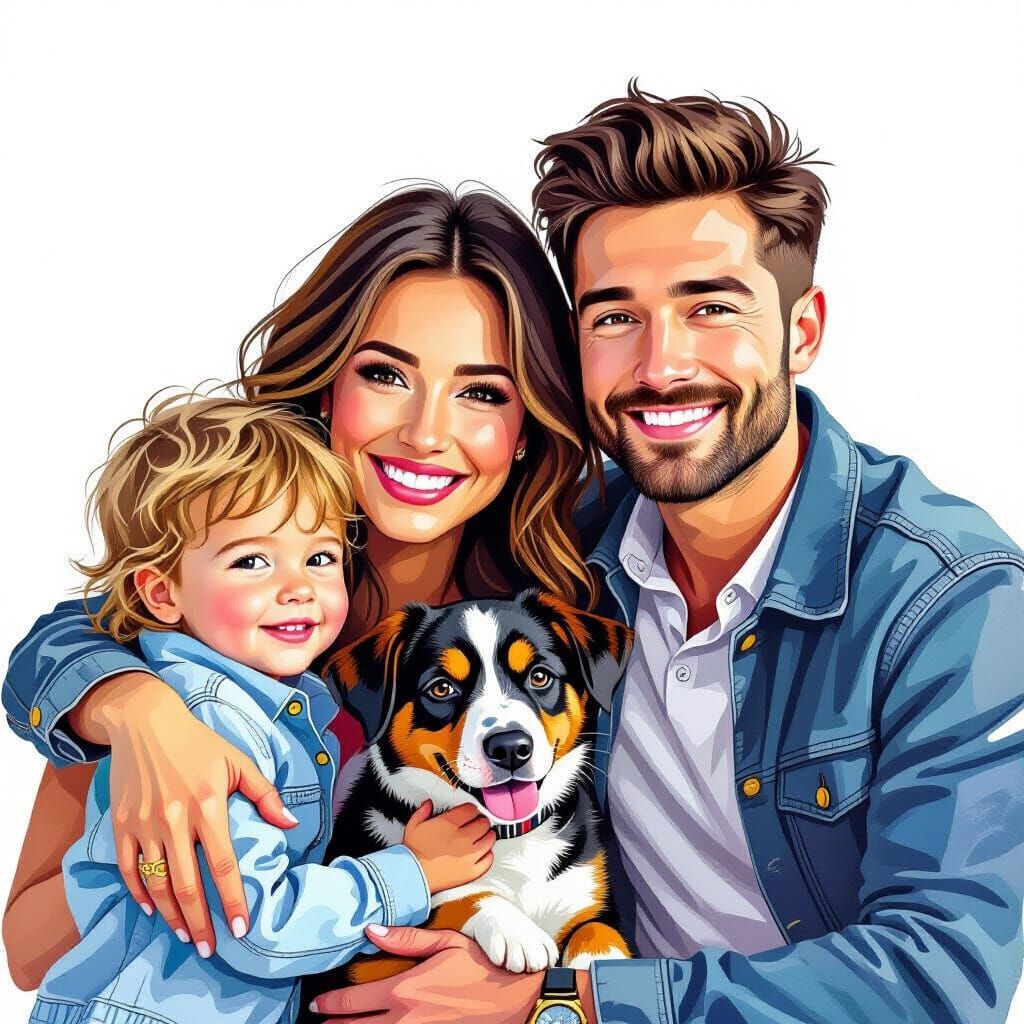 Gouache Painting Depicting Nuance of Good and Bad