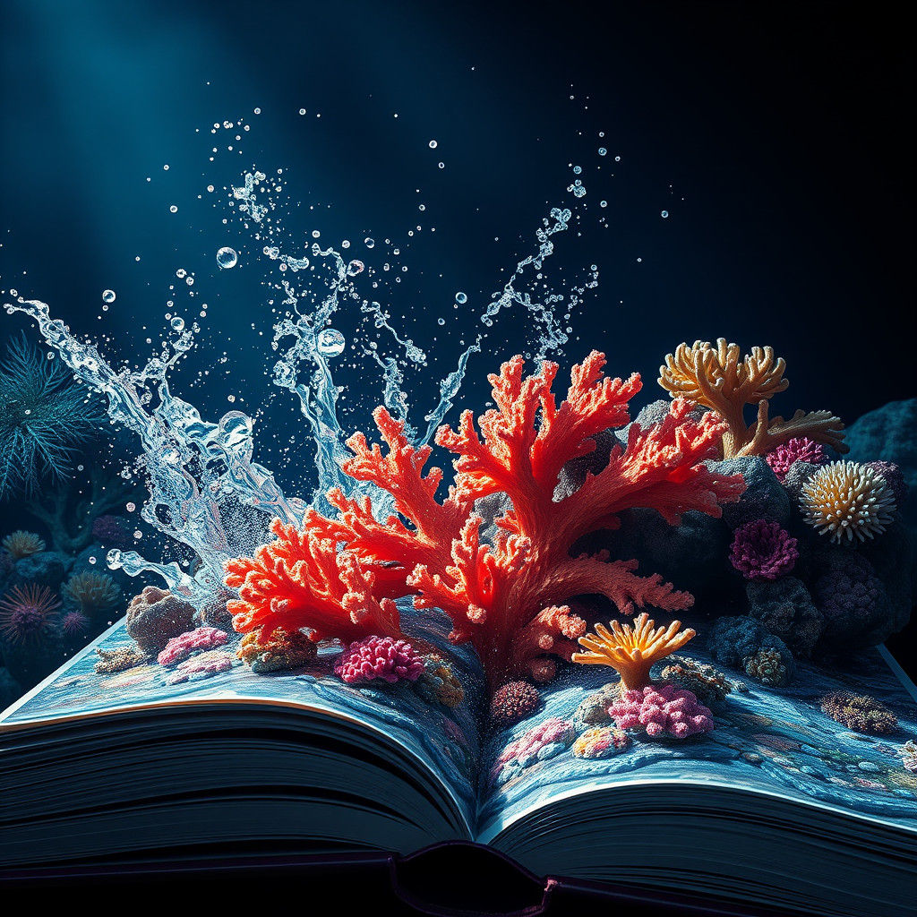 Hyperrealistic Coral Reefs Emerge from Book