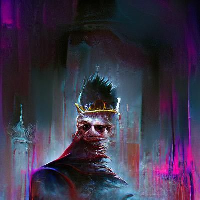 Sinister King, in the Style of Rutkowski