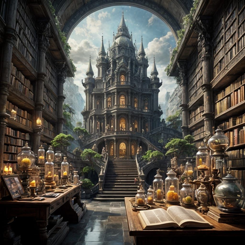 Whimsical Bookstore Sanctuary