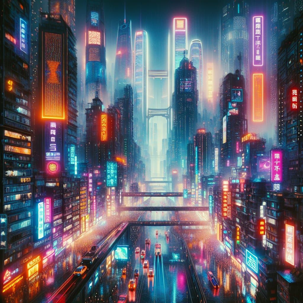 Cyberpunk Chongqing: A Neon Metropolis of the Future