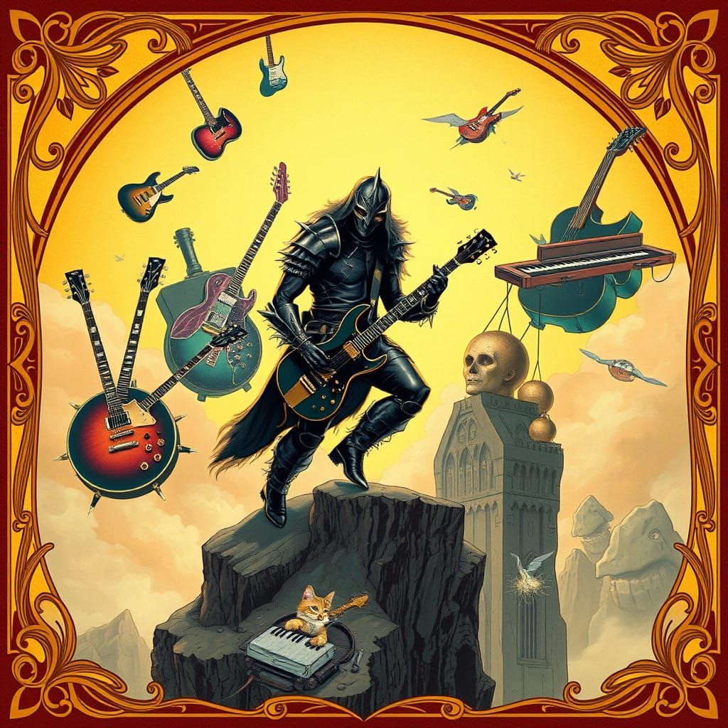 Heavy Metal Hero Leaps into Surreal Dreamscape