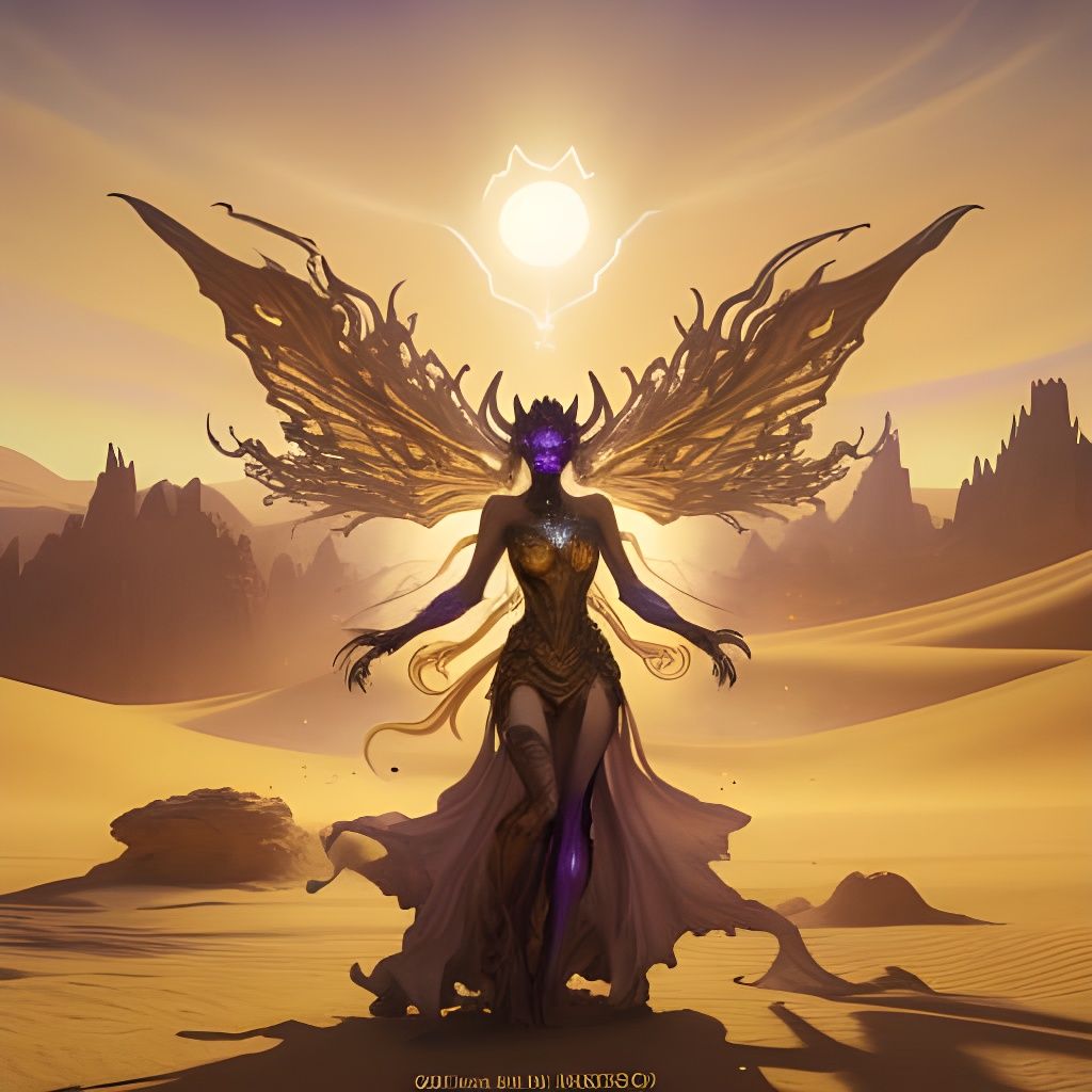 Sand Fairy: Dark Fantasy Concept Art Masterpiece