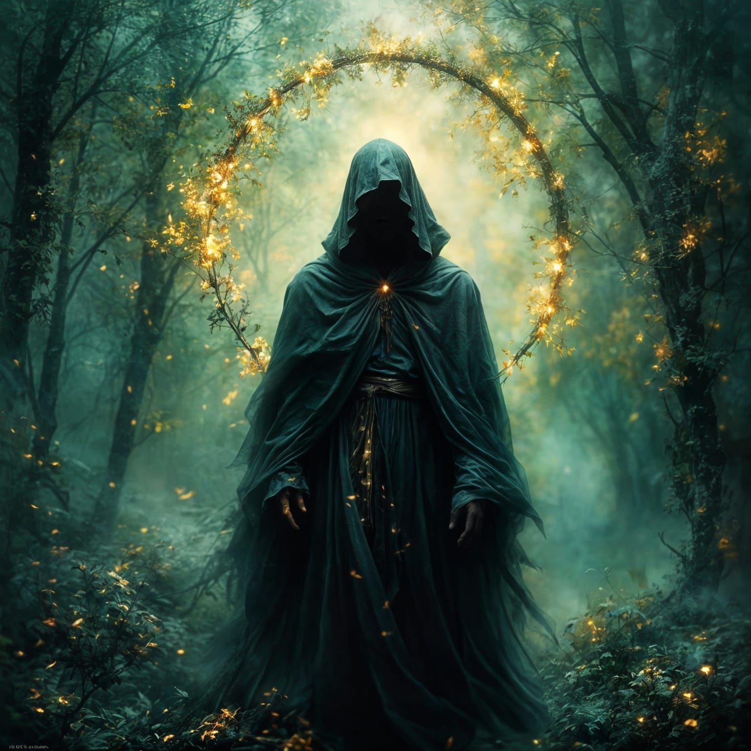 Ethereal Figure Whispers Last Lullaby in Muted Twilight Real...