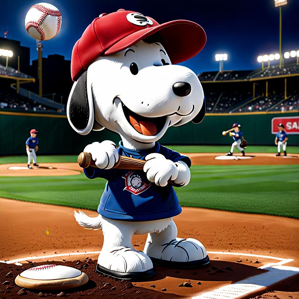 Snoopy Plays Baseball: A Perfect Likeness