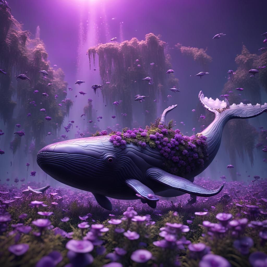Floral Whale: 3D Game Cinematic Masterpiece